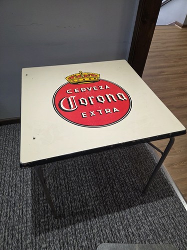 Corona beer metal table with - ,
